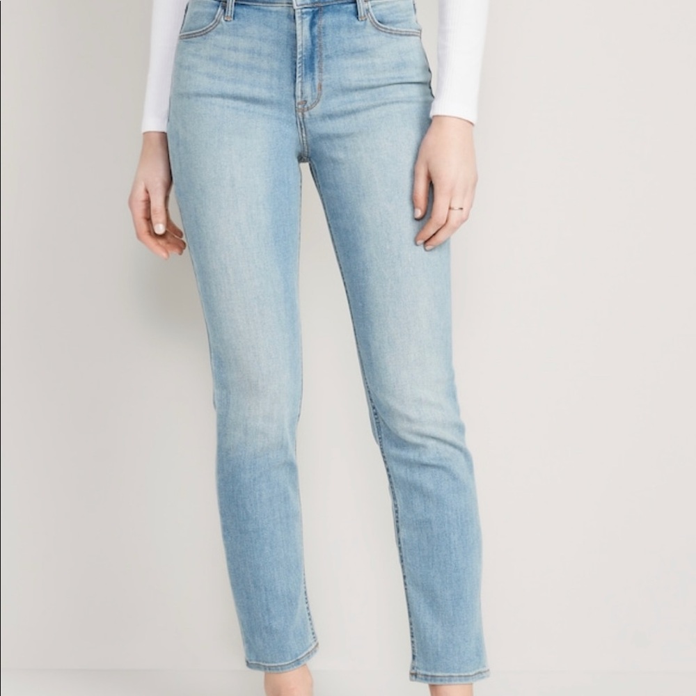 Old Navy High Waisted Straight Jeans